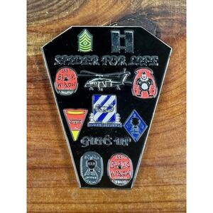 Spider For Life Guns Up Alpha 4-3‎ AHB 188th AHG 1966 Coin